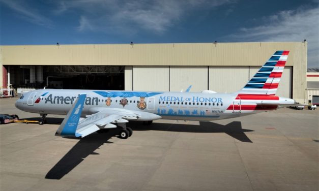 Check out American Airlines’ new Medal of Honor livery on an Airbus A321