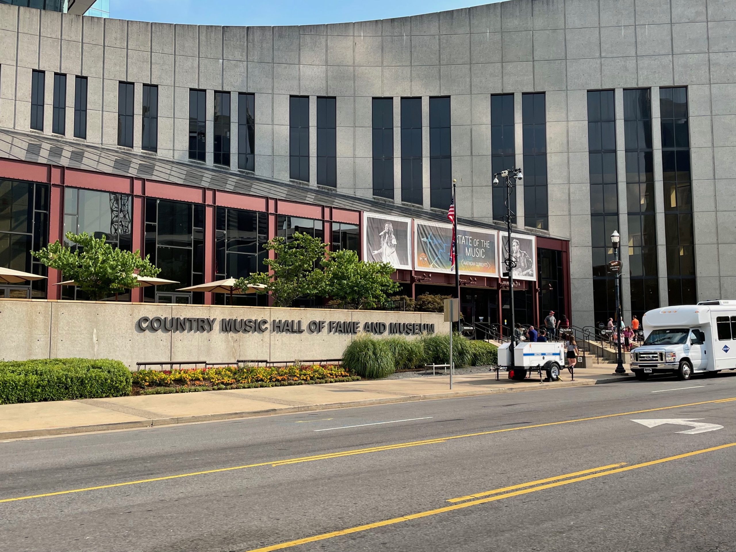 a building with a sign on the front