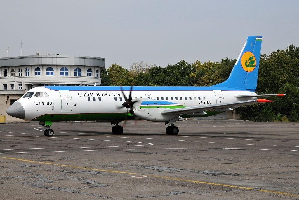 a plane on the runway