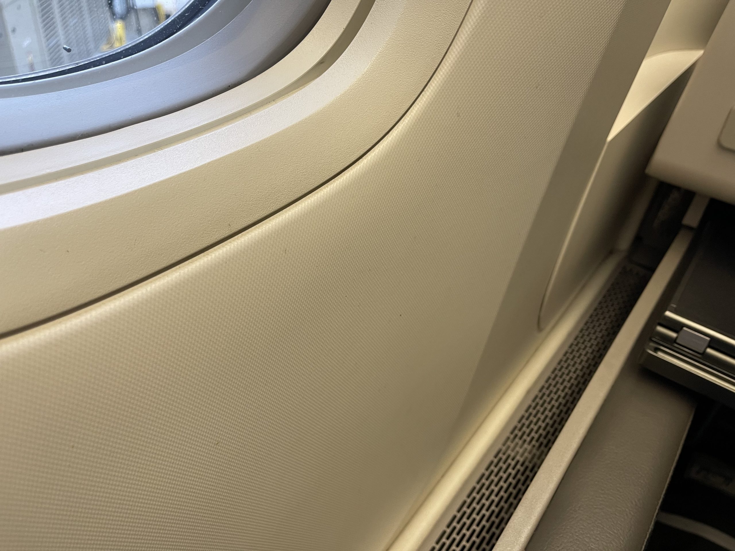 a window in a plane