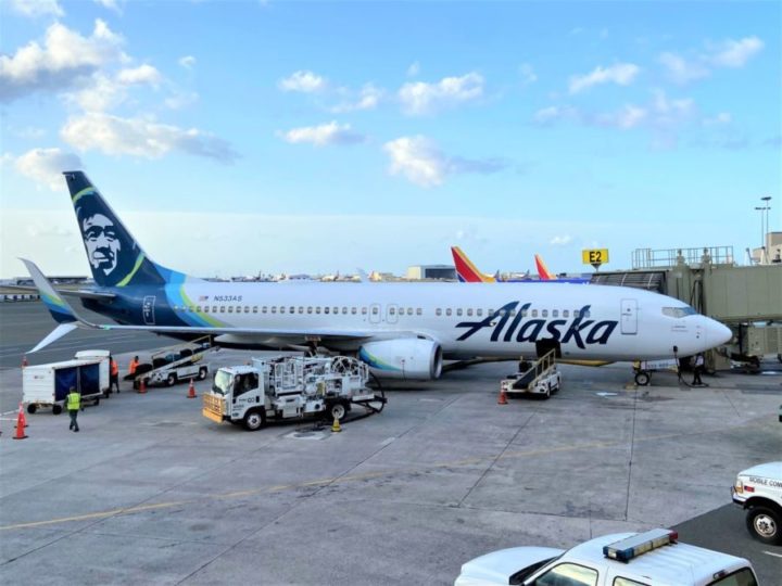 a large airplane parked at an airport