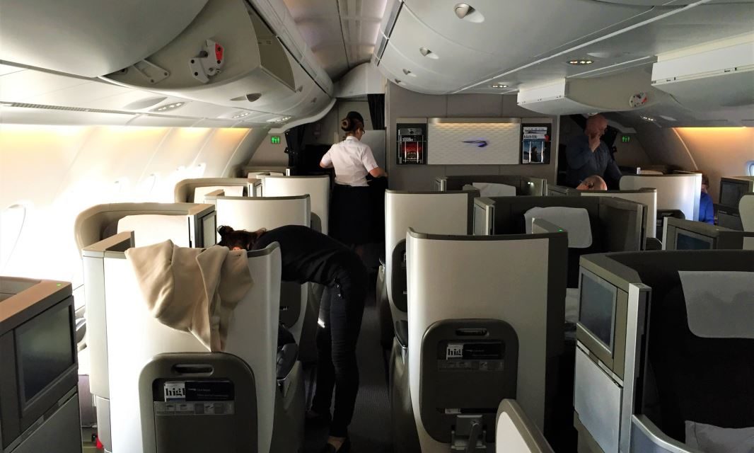 How do you guarantee direct aisle access when flying British Airways Club World?