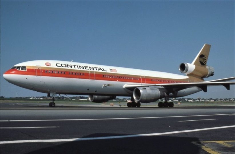 a large airplane on a runway