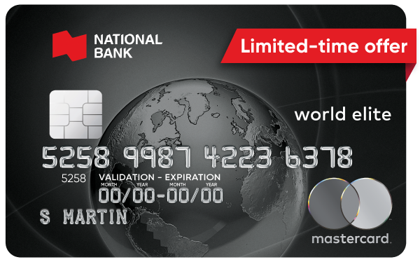 Limited time offer: Up to 70,000 bonus points with these National Bank credit cards