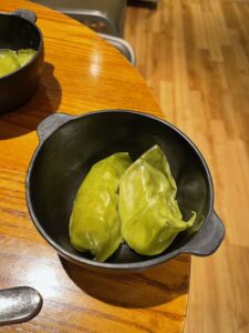 food in a bowl on a table