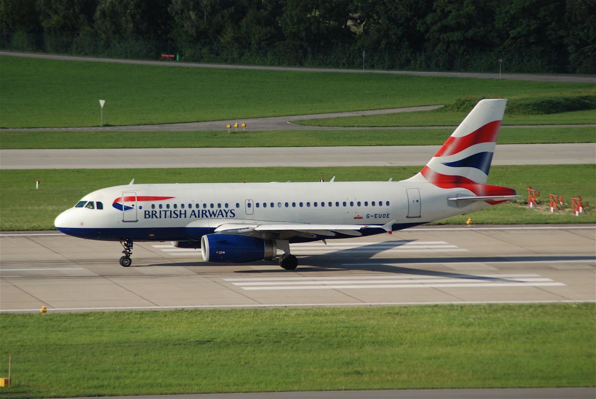 a plane on a runway