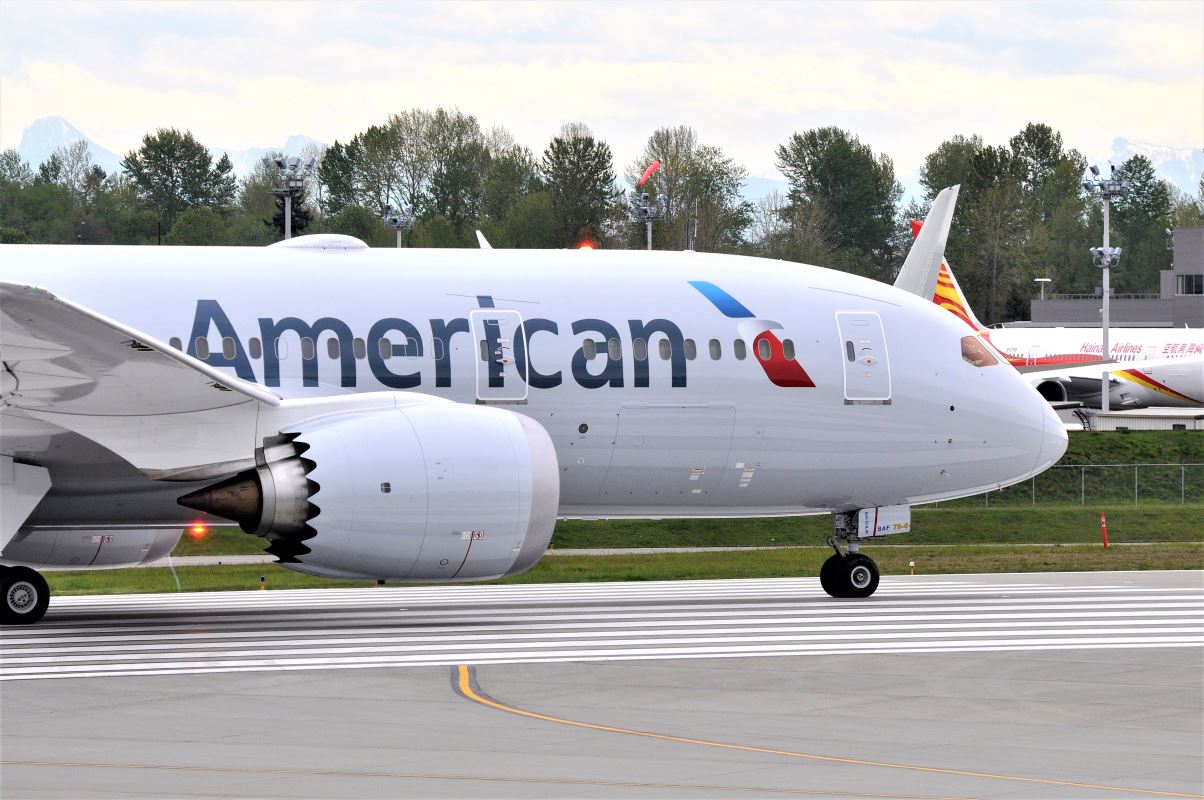 an airplane on the runway