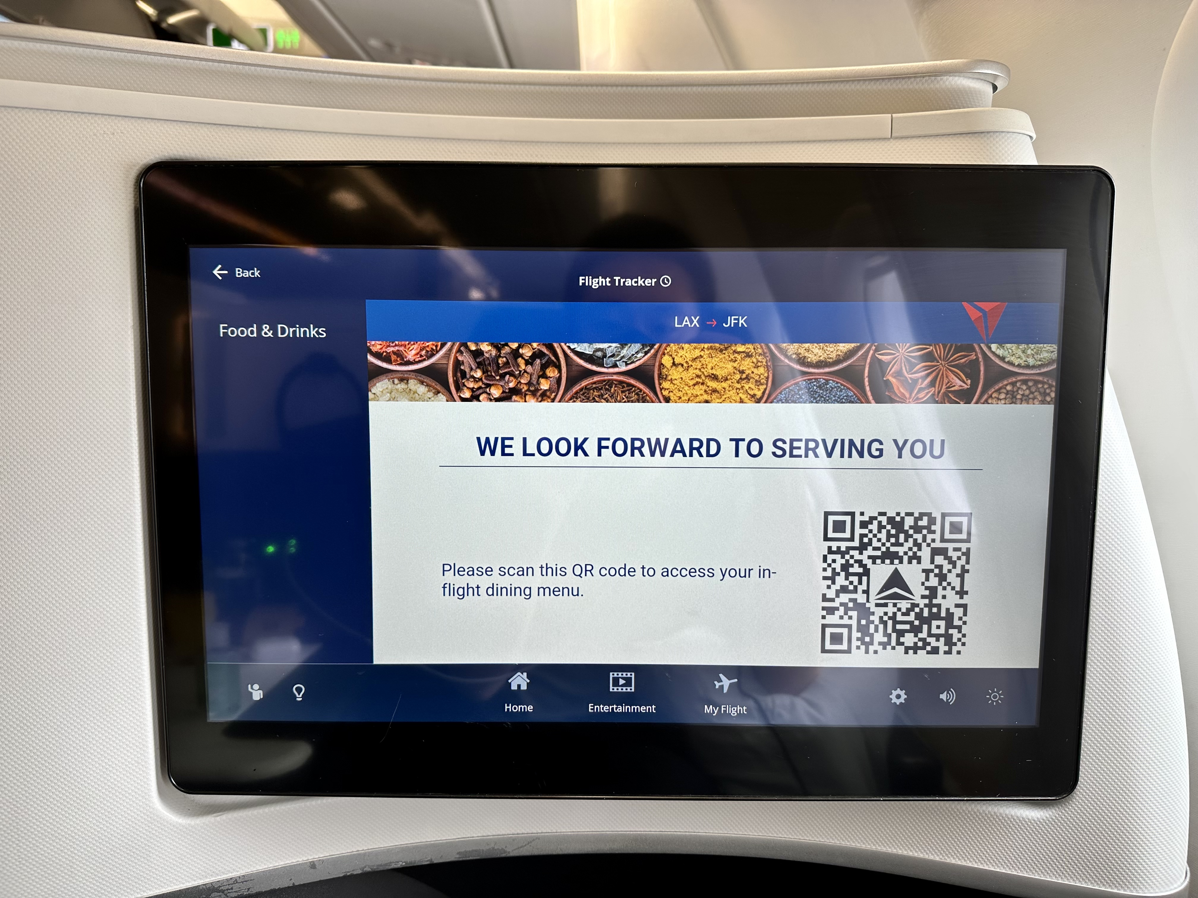 a tablet with qr code on it