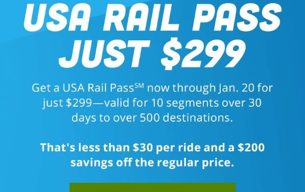 Amtrak USA Rail Pass Sale: See America This Spring for $299 (40% Savings)