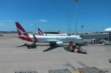 a large airplane on a tarmac