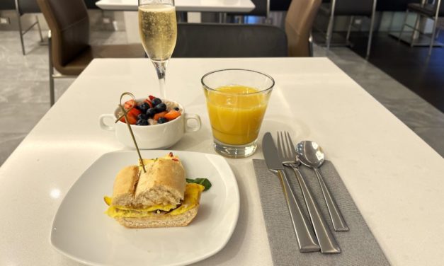 What’s for breakfast in the American Airlines Flagship Lounge in Miami?