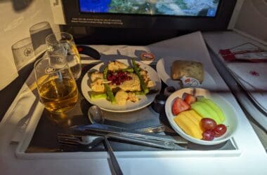 Air Canada Signature Class Meal Service