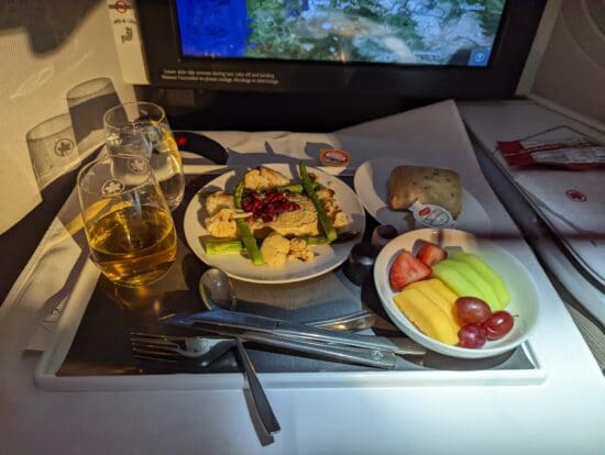 Air Canada Signature Class Meal Service