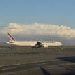 a large airplane on a runway