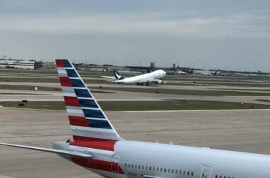 airplanes on a runway