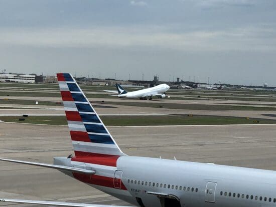 airplanes on a runway