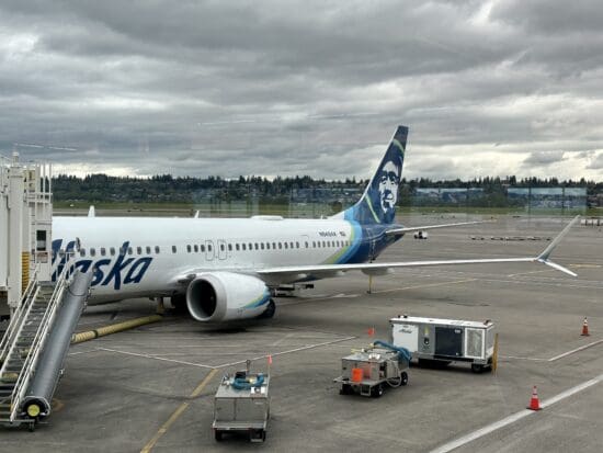 an airplane on the runway