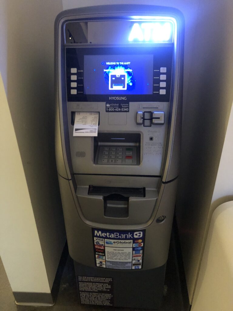 a machine with a screen and buttons