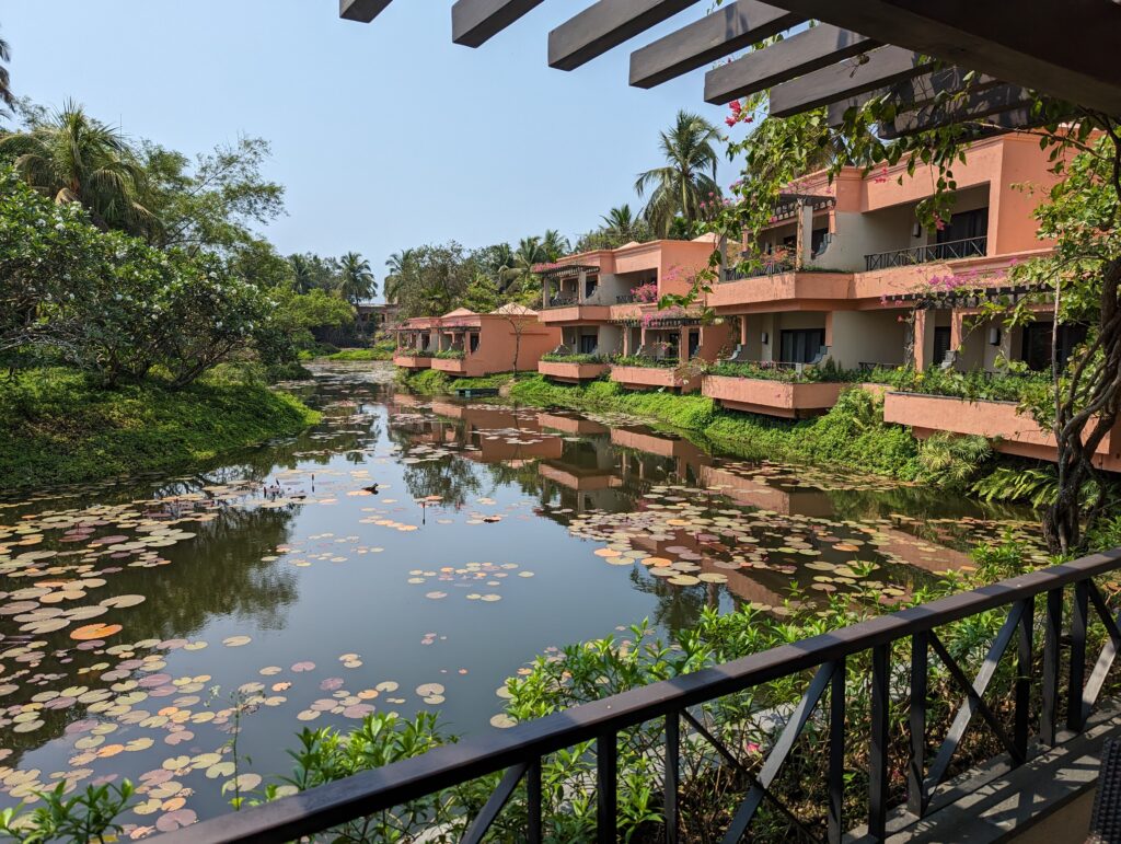 View of the patio at the St Regis Goa Lagoon Superior (Basic) King Room