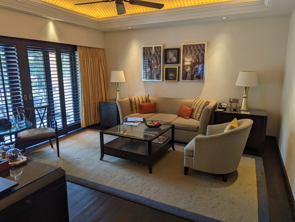 The St Regis Suite Living Room at the St Regis Goa