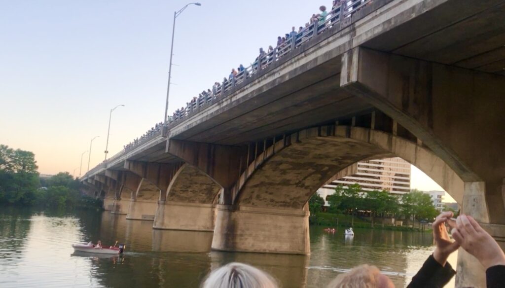 a bridge with people on it