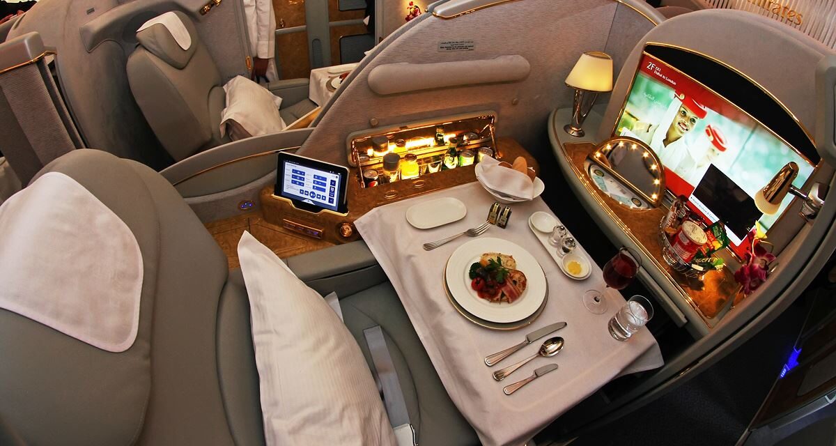 Would you pay $975 to fly in Emirates A380 first class for 3 hours?