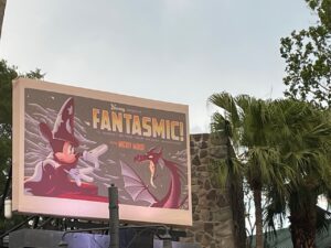 a billboard with cartoon characters on it