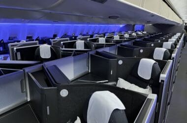 an airplane with seats and seats