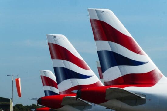 the tail fin of a plane