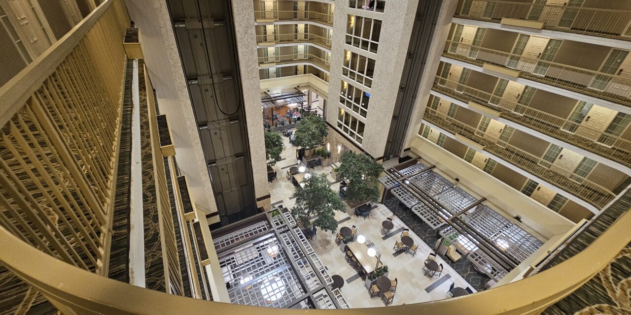 A quick one night at the Embassy Suites in Dallas
