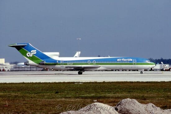 a plane on the runway