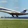 a plane taking off from a runway