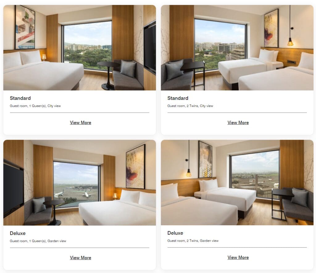 Fairfield by Marriott Mumbai International Airport Standard Room Categories