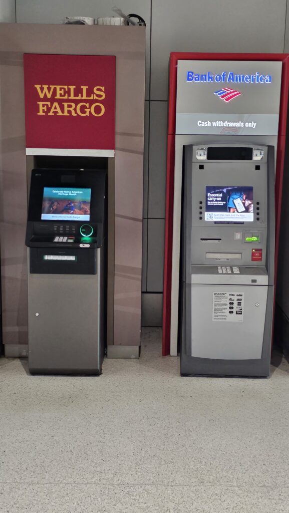 a two atm machines