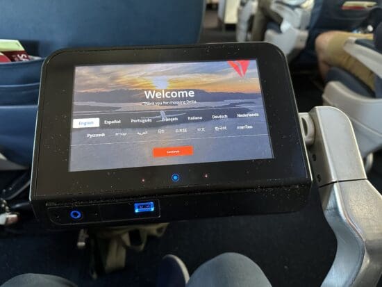 a screen on a plane