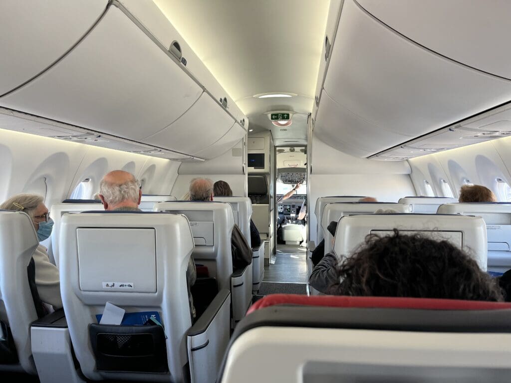 people sitting in an airplane