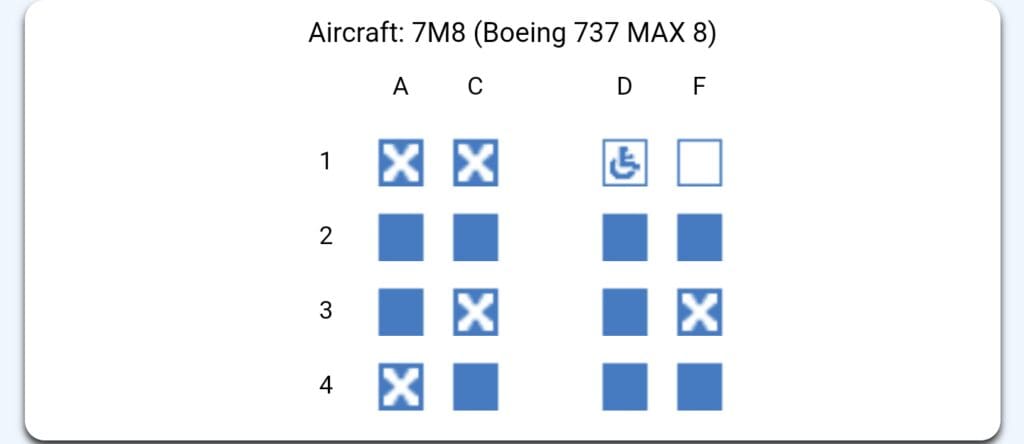 Air Canada Seat Blocking