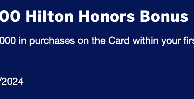 100,000 Bonus points, NO annual fee: Hilton Honors Card Review