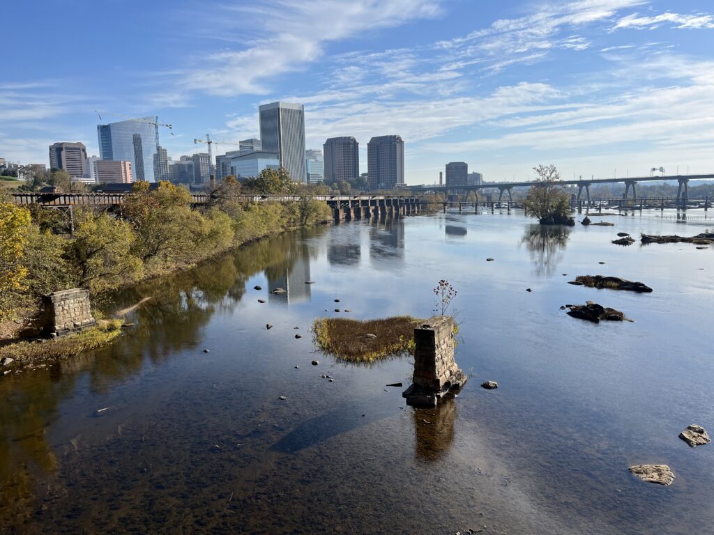 Richmond, Virginia across the river