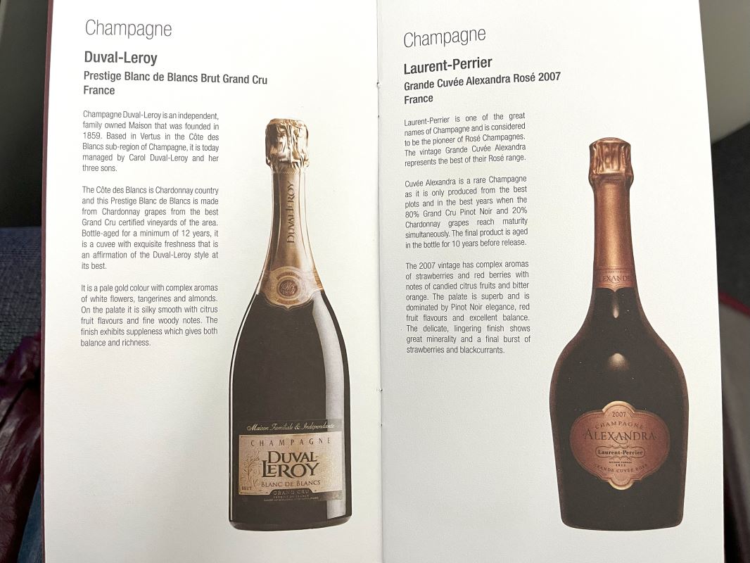 a book with a picture of champagne