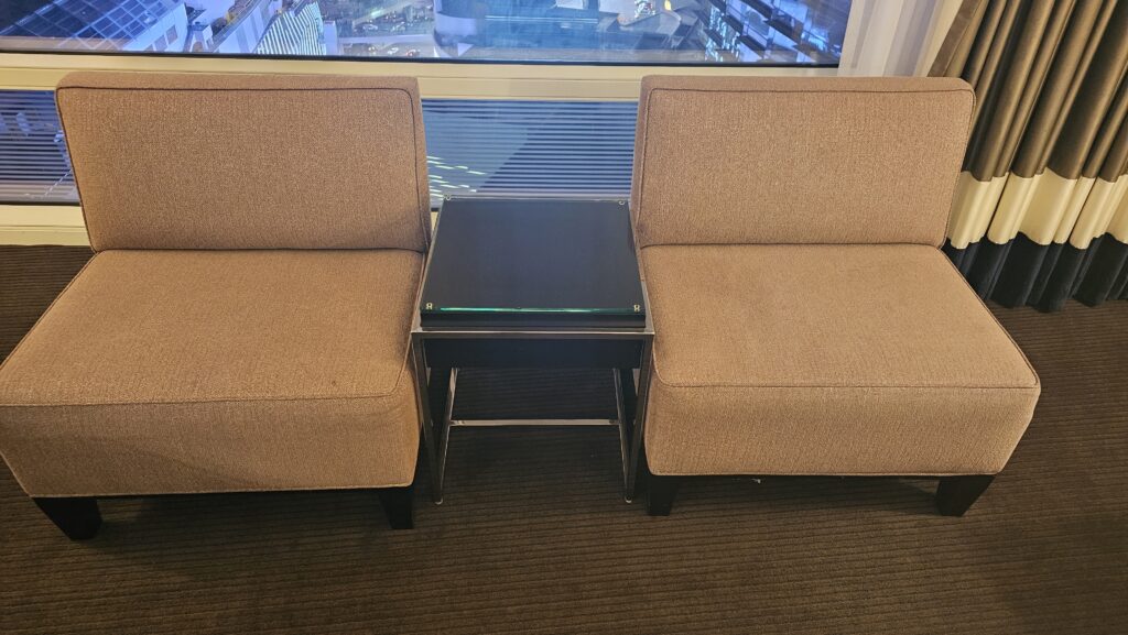 two chairs next to each other