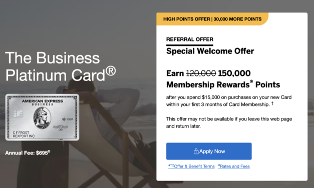 150,000 points offer on the Business Platinum Card!!
