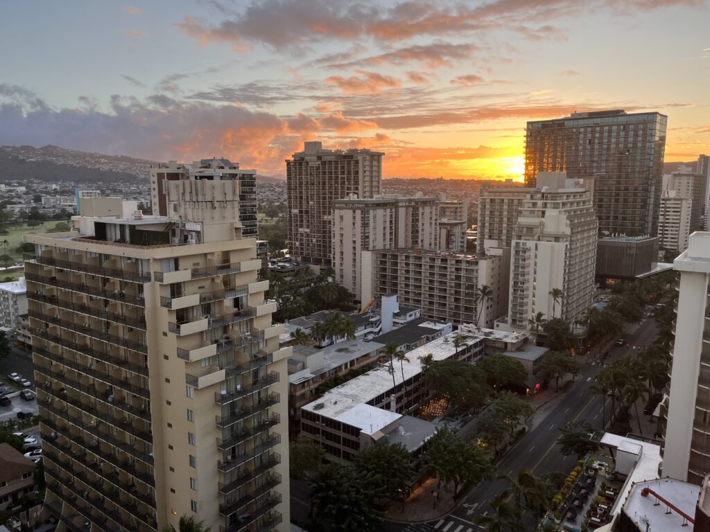 Hyatt Centric Waikiki city view