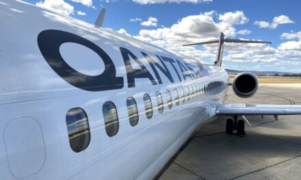 What was my final flight on a QantasLink Boeing 717 in Business Class like?