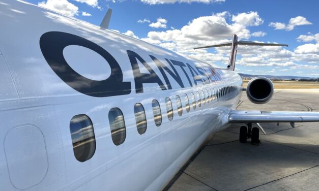 What was my final flight on a QantasLink Boeing 717 in Business Class like?