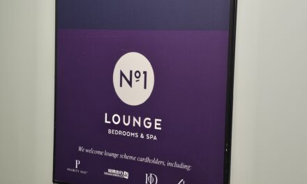 Enjoying the No 1 lounge in Heathrow airport