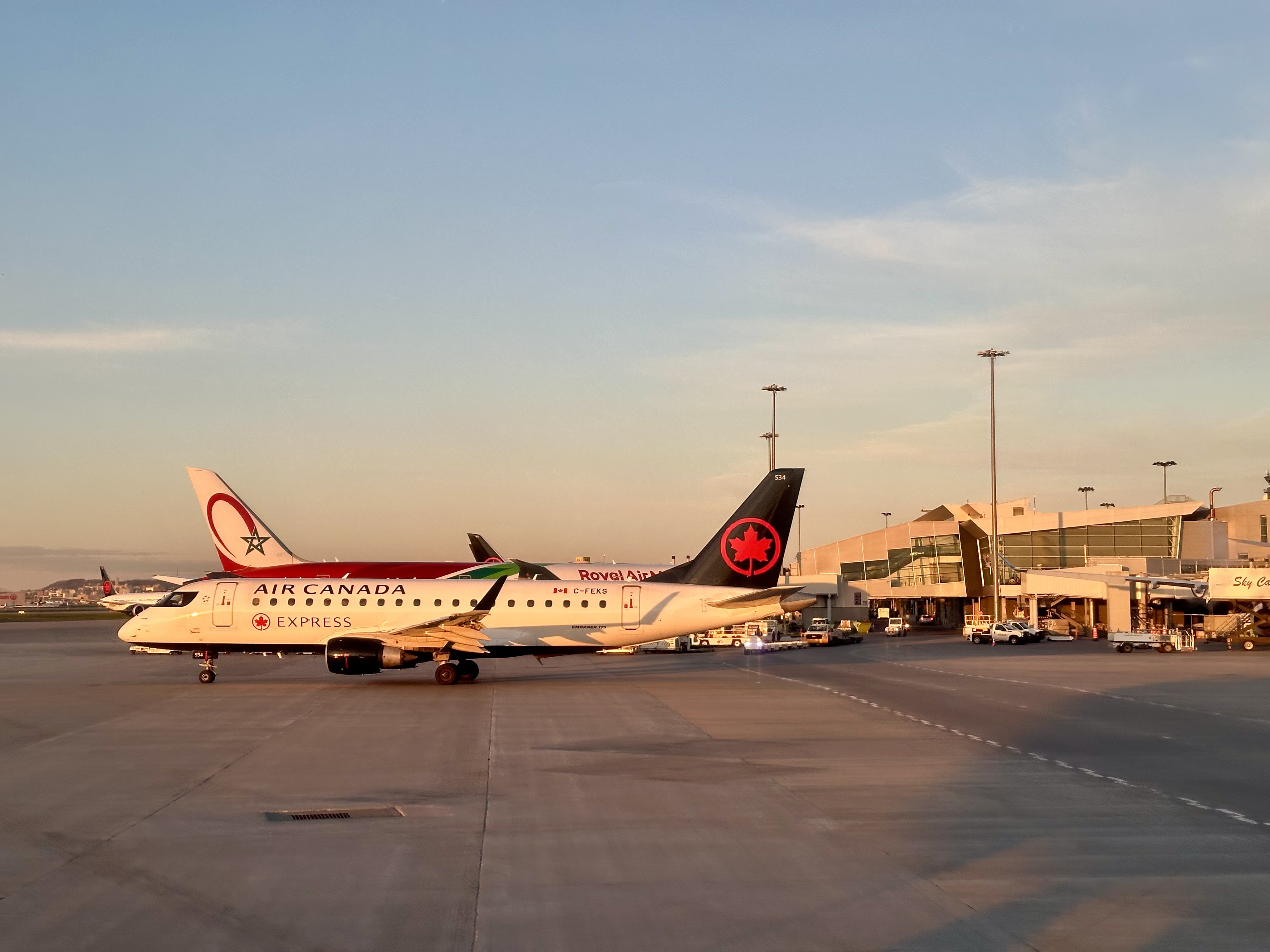 two airplanes on a runway