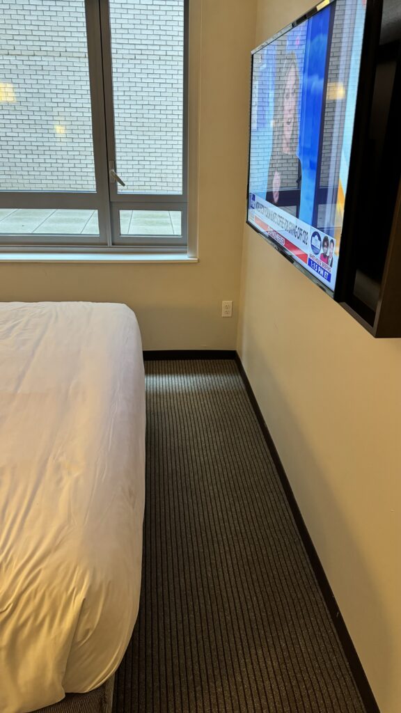 a tv on the wall