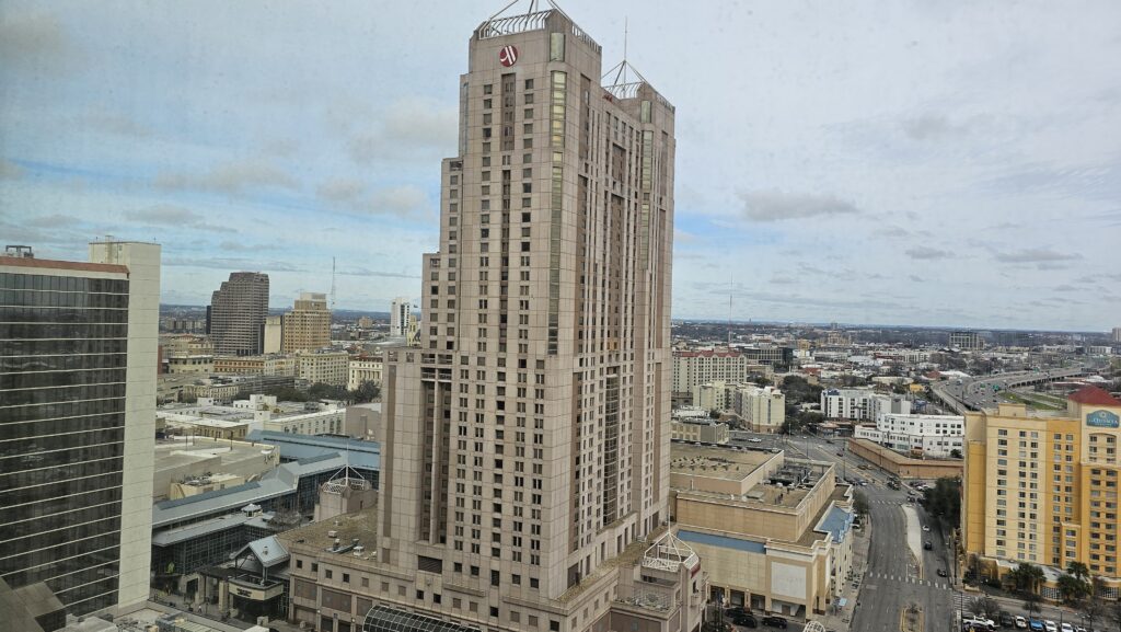 a tall building with many windows