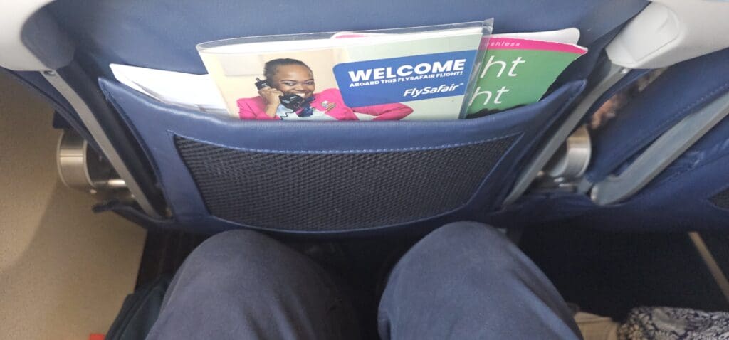 a magazine in a seat pocket